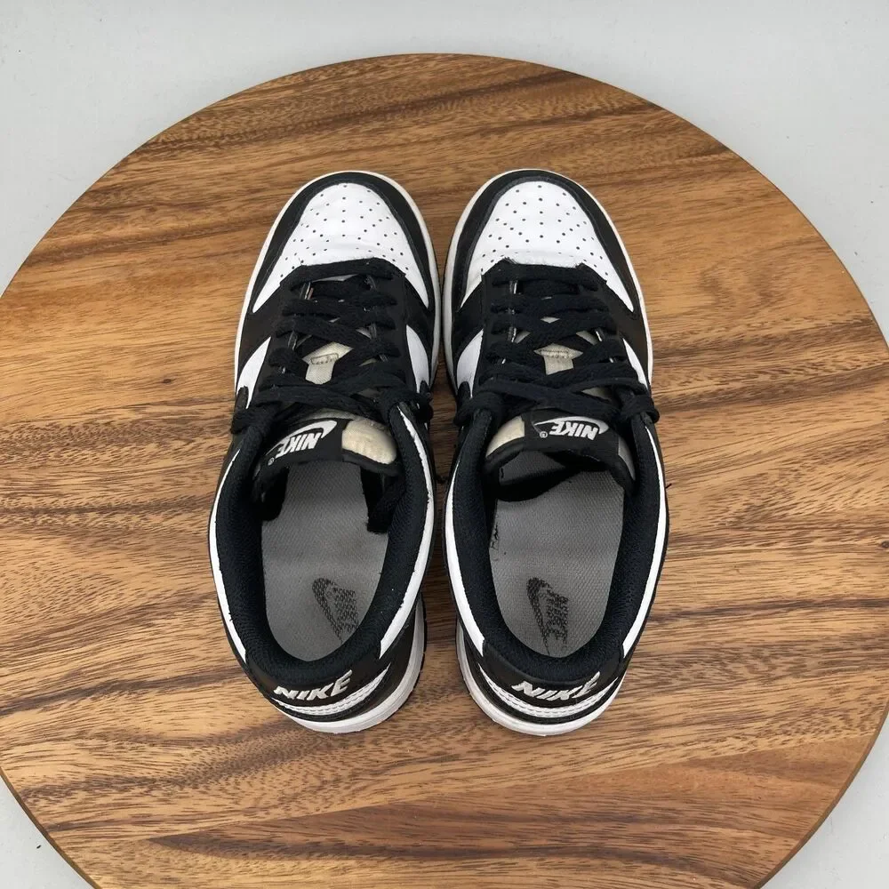 Nike Dunk Low Shoes Youth Boys 5Y Retro White Black Panda GS Casual Sneakers